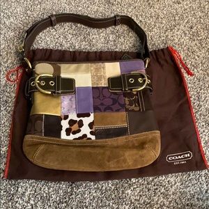 Coach Bags Coach Purple Patchwork Purse Poshmark